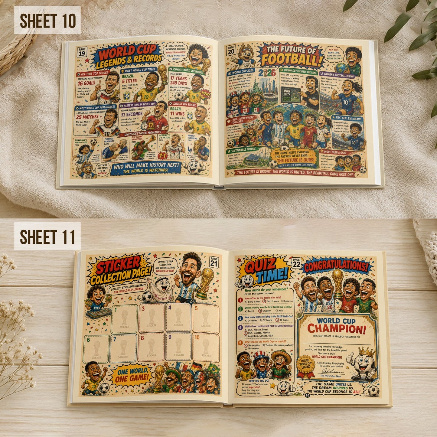History Of World Cup - Personalized Soccer Story Book & Stickers