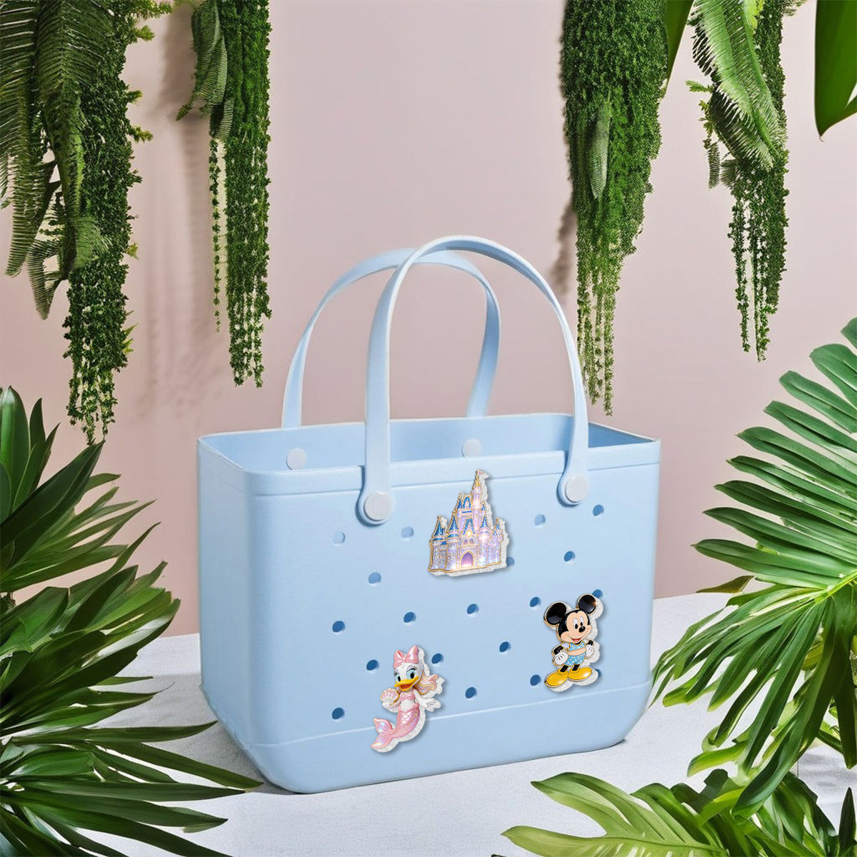 Magical Cartoon Mouse - Personalized Mouse Bucket Tote With Charms