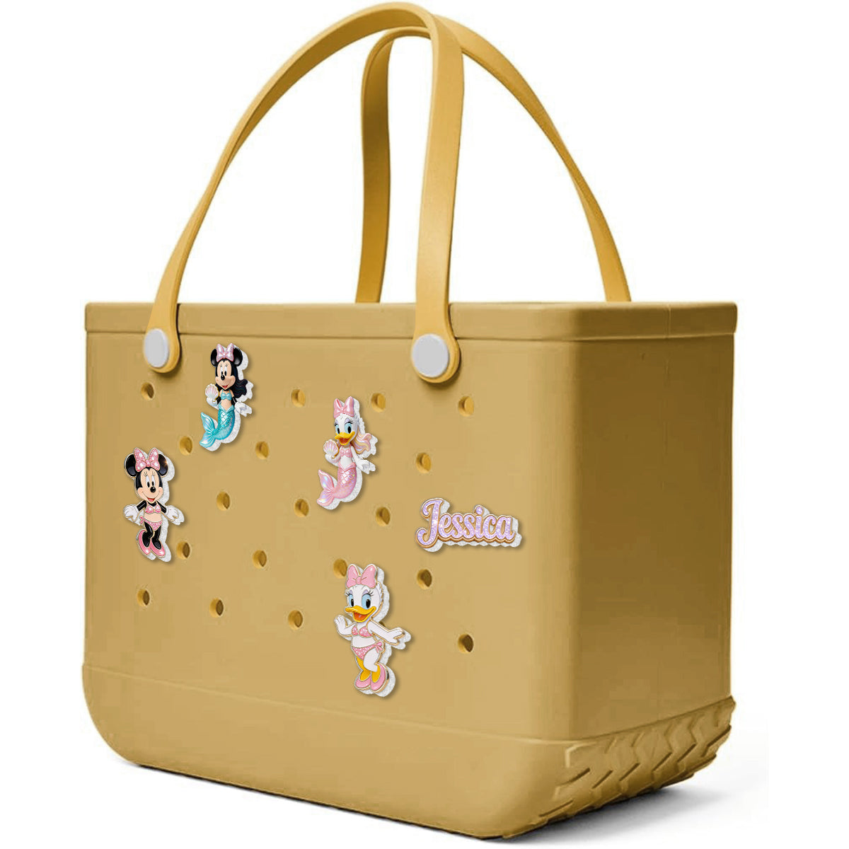 Magical Cartoon Mouse - Personalized Mouse Bucket Tote With Charms