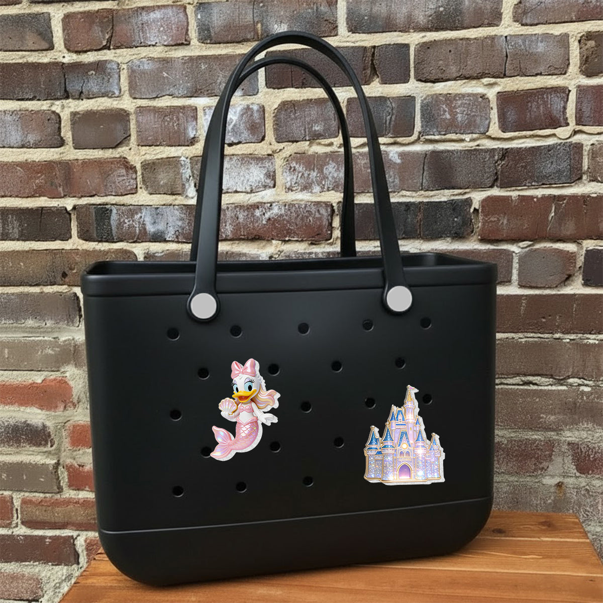 Magical Cartoon Mouse - Personalized Mouse Bucket Tote With Charms
