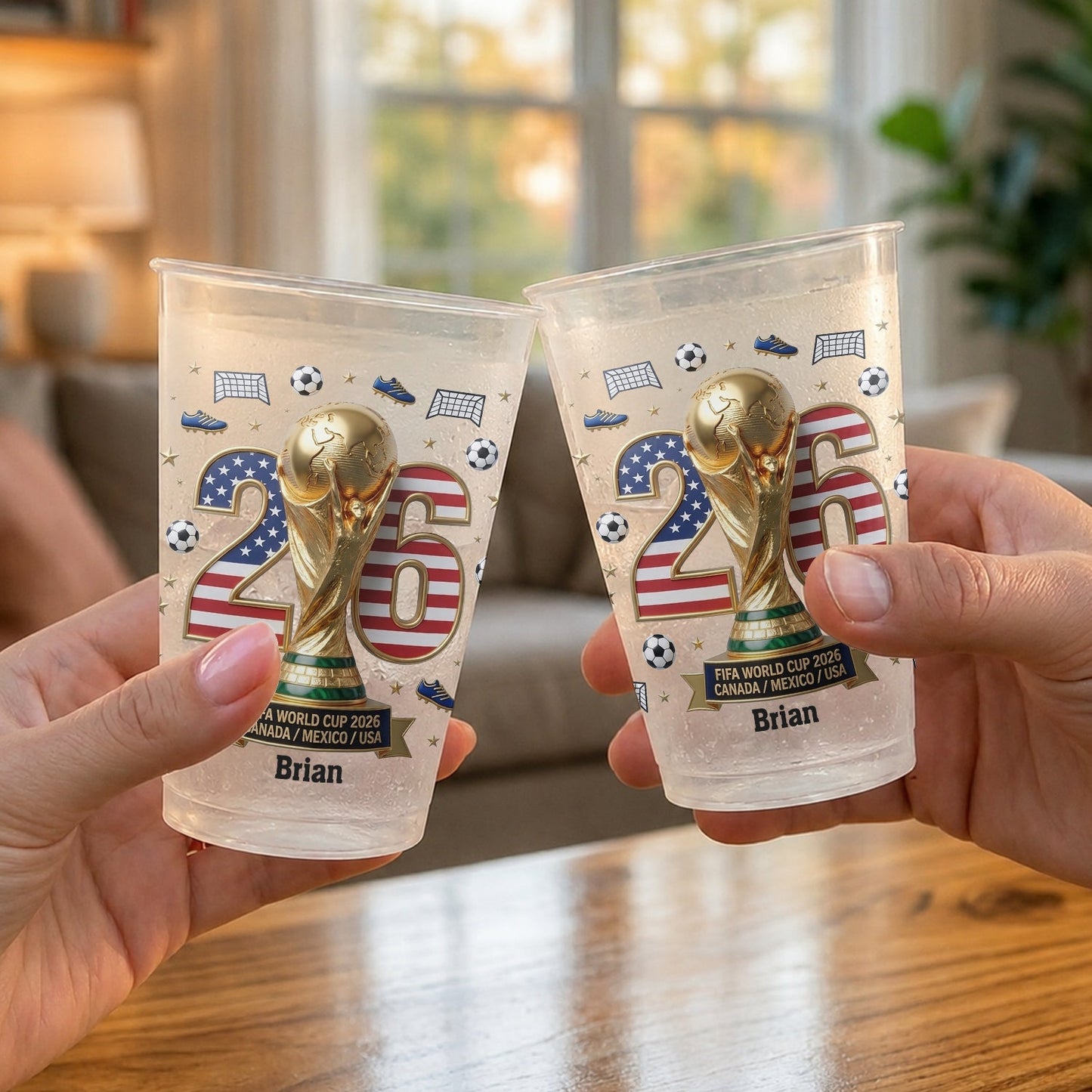 The Champion - Personalized Soccer Frosted Cup