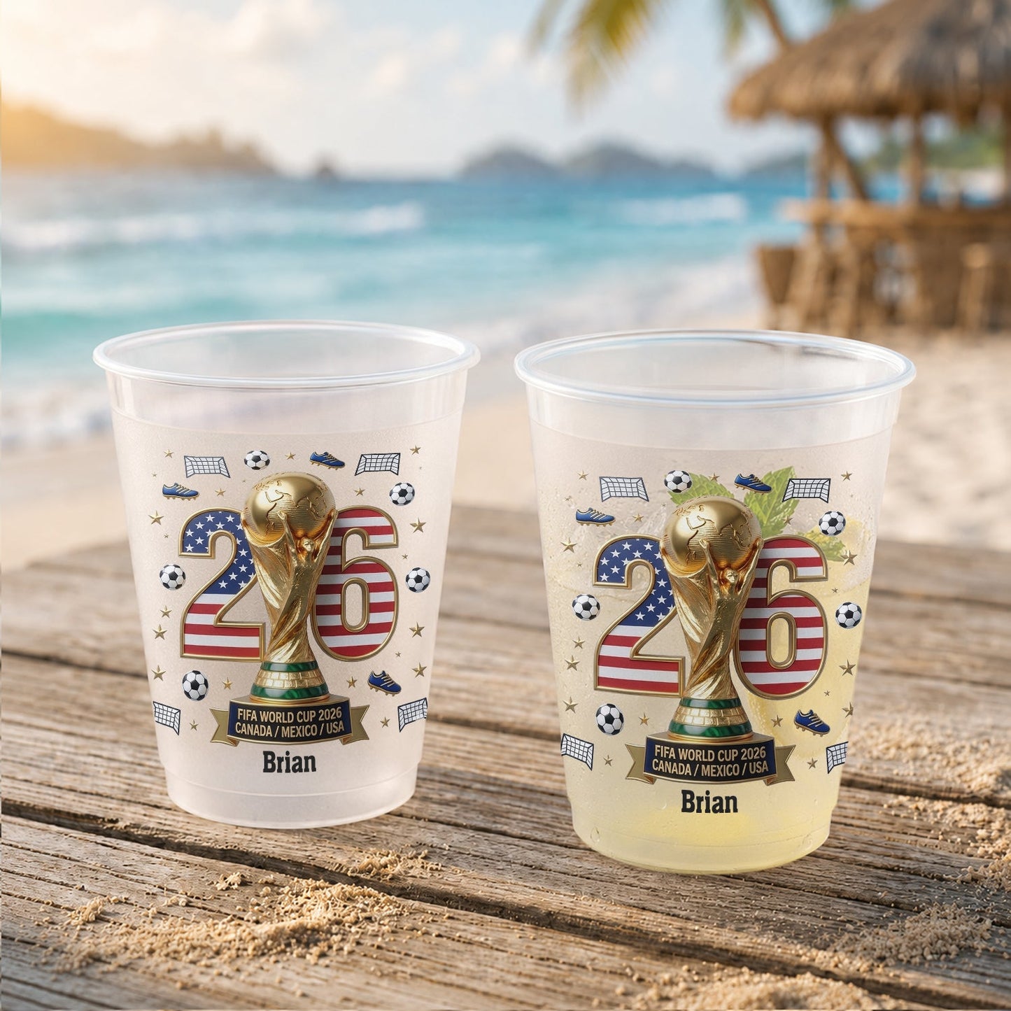 The Champion - Personalized Soccer Frosted Cup
