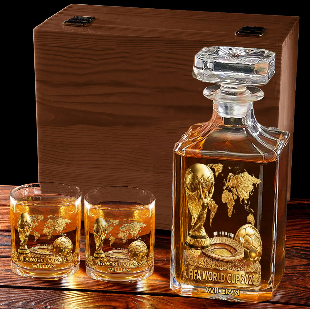 The World Cup 2026 - Personalized Soccer Whiskey Glass