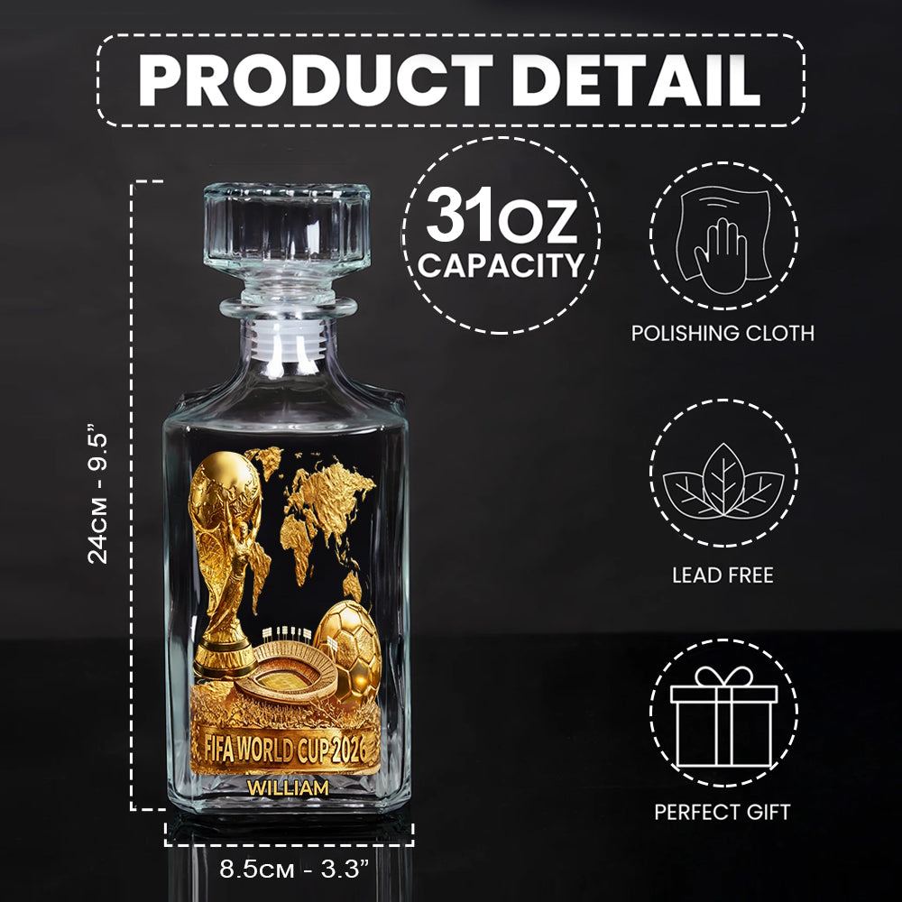 The World Cup 2026 - Personalized Soccer Whiskey Glass