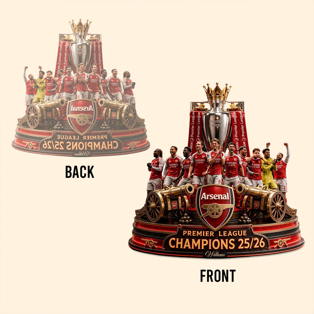 Premier League Champions 25/26 - Personalized Soccer Custom Shaped Acrylic Plaque
