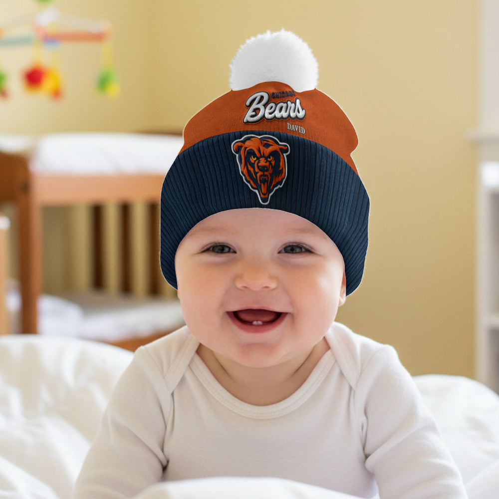 Bears Chicago Football Team - Personalized American Football Beanie Hat