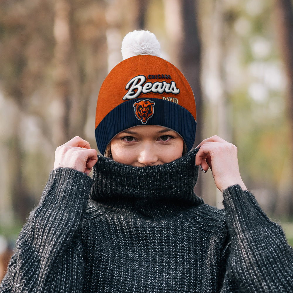 Bears Chicago Football Team - Personalized American Football Beanie Hat