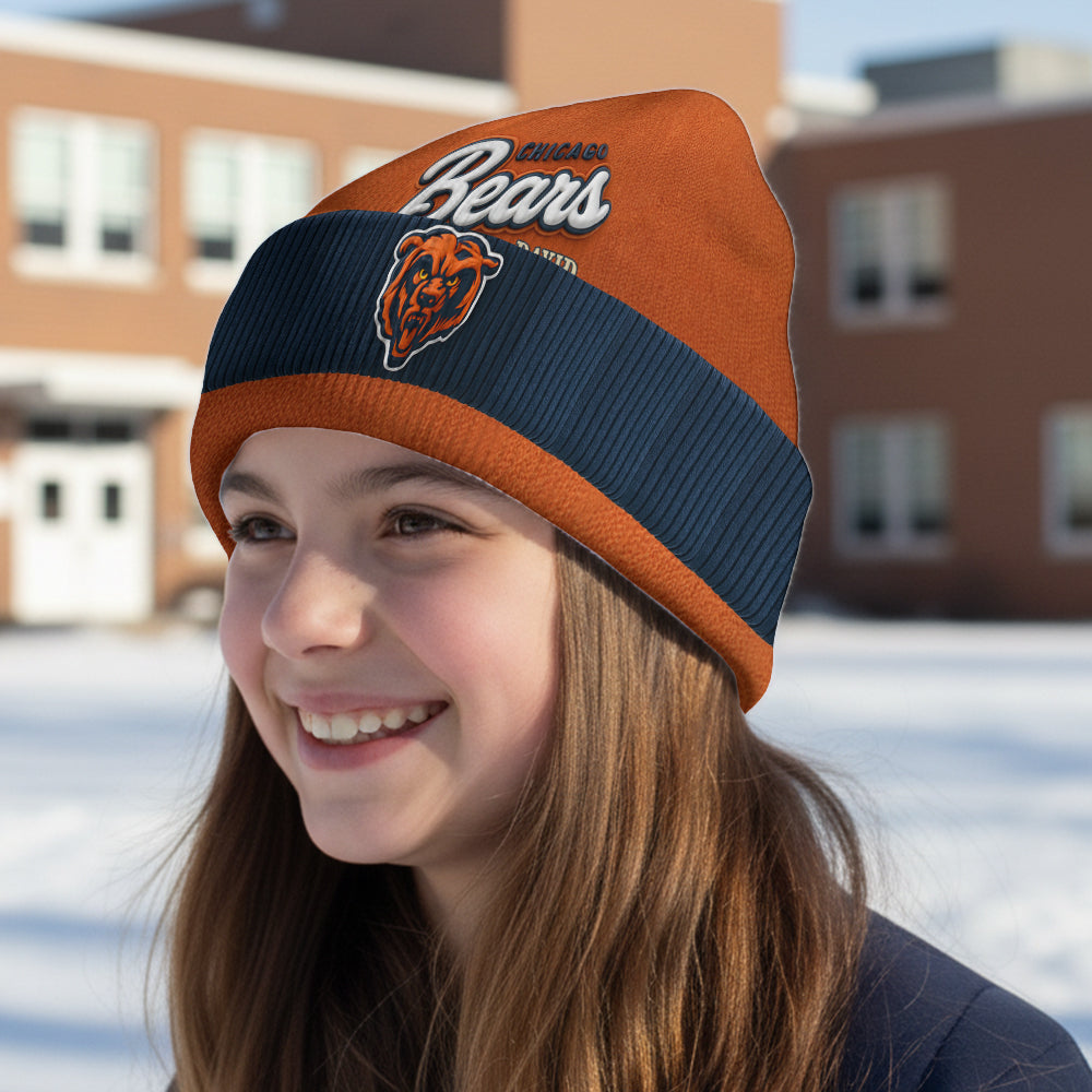 Bears Chicago Football Team - Personalized American Football Beanie Hat
