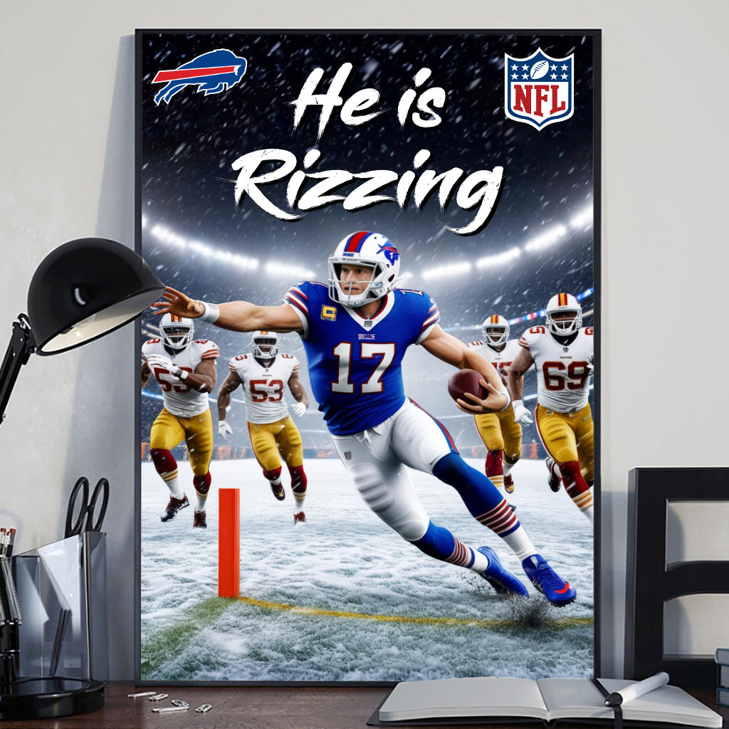 He is Rizzing - Personalized Canvas And Poster