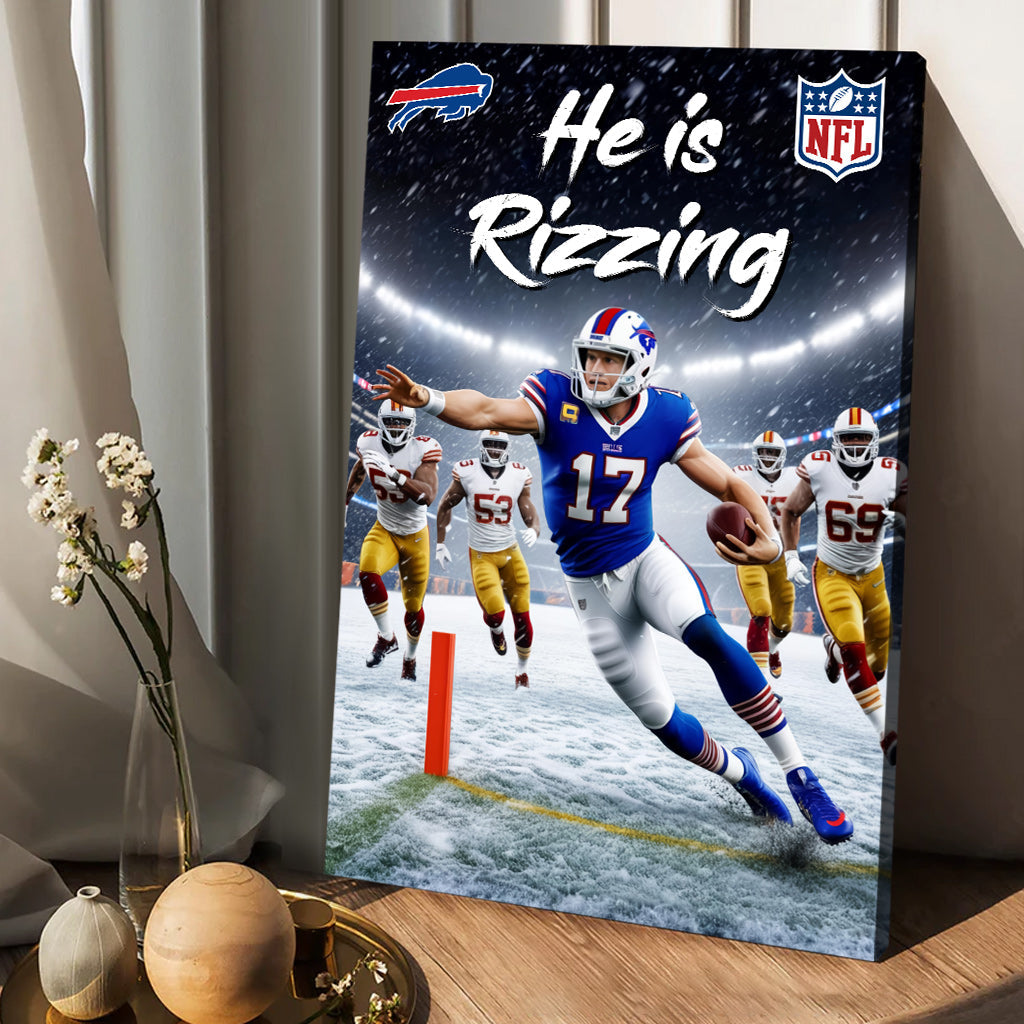 He is Rizzing - Personalized Canvas And Poster