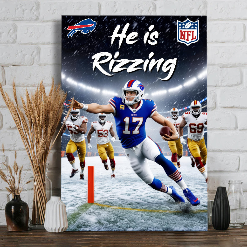 He is Rizzing - Personalized Canvas And Poster