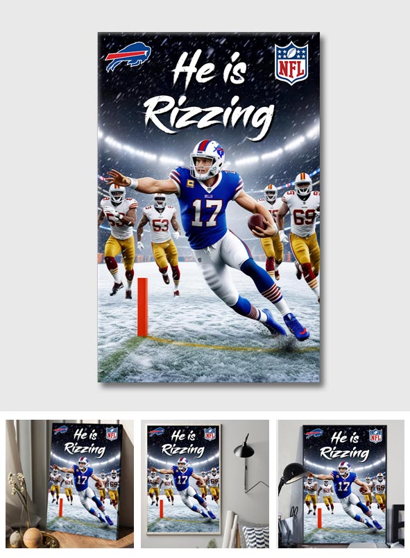 He is Rizzing - Personalized Canvas And Poster