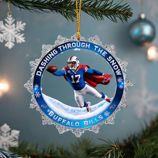 Dashing Through The Snow - Transparent Ornament